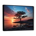 thumbnail image 2 of Designart "Sunset Dusk Charm III" Landscape Sunset Floater Framed Canvas Art Print, 2 of 7