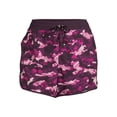 thumbnail image 5 of Reebok Women's Plus Size Printed Essential Running Shorts with Pockets, 5 of 5