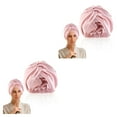 thumbnail image 2 of Baohd Sleeping Cap For Hair Protection Ample Space And Elastic Band Sleeping Bonnet Satin Bonnet Navy 2Set, 2 of 6