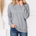 thumbnail image 2 of Towmus Womens Crew neck Sweatshirts for Women Casual Long Sleeve Sweatshirt Relaxed Fit Tops, 2 of 4