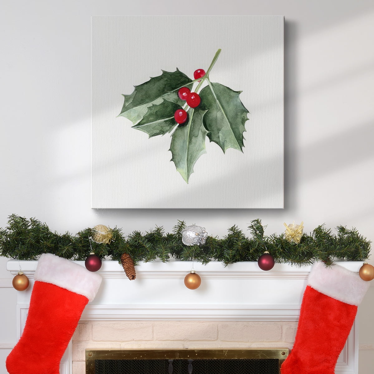 Christmas Holly II- Gallery Wrapped Canvas