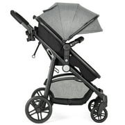 Costway Foldable Baby Stroller 2 in 1 Newborn Infant Travel Buggy Pushchair 22 lbs Gray