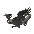 thumbnail image 2 of Novedad Metal negro en Animal de piezaza inodoro de papel titular de almacenamiento de tejido soporte BLESIY soporte de papel higiénico, 2 of 7