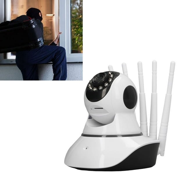 Cámara De Vigilancia Inteligente HD, 5 Antenas ABS Audio Bidireccional Cámara De Visión Nocturna Inalámbrica Lente De Vidrio 0.5Lx Para Sala De Estar