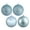 Baby Blue, variant on Vickerman 3" Olive 4-Finish Ball Ornament Assortment, 16 per Box