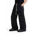 thumbnail image 6 of Men’s Cargo Jogger Pants Loose Fit Elastic Waist Drawstring Street Wear Black 3XL, 6 of 7