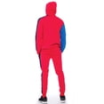 thumbnail image 2 of 9 Crowns Men's Color Modern Fit Hoodie Jacket Pant Tracksuit Set (X-Large, Red/Royal), 2 of 2