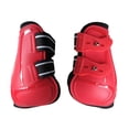 thumbnail image 2 of 1 par de botas de tendón de caballo que saltan protectores de pies de Pata trasera roja XL Sunnimix Botas de tendón de caballo, 2 of 8