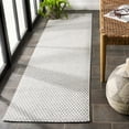 thumbnail image 3 of SAFAVIEH Sisal All-Weather Delroy Solid Indoor/Outdoor Runner Rug, Light Grey/Ivory, 2'2" x 8', 3 of 7