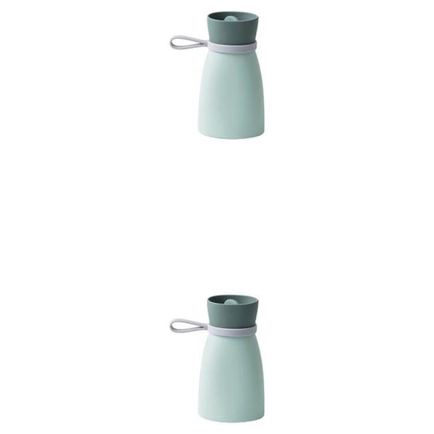 Matsuzay Bolsa de agua caliente de silicona recargable resistente al calor portátil calentador de manos bolsa adultos niños niñas oficina Verde S 2Conjunto