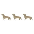 thumbnail image 2 of Transemion Wood Dinner Plate With Dachshund Stylish And Functional Tableware Multipurpose burlywood 3Set, 2 of 6