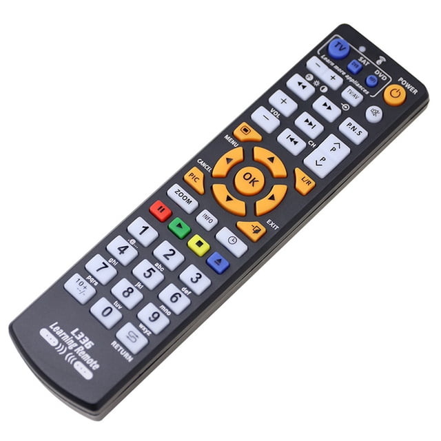 yeacher Universal Smart Learning Remote Control for TV, DVD, VCR, SAT, CBL, STR-T, VCD, CD, HI-FI with 42 Programmable Keys, Black (Batteries Not Included)