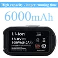 thumbnail image 7 of Ohyes Bat 18V 6000mAh Power Tool Battery, for Ryobi, 2 Pack, 7 of 7
