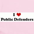thumbnail image 2 of CafePress - I Love Public Defenders Infant Bodysuit - Baby Light Bodysuit, Size Newborn - 24 Months, 2 of 4