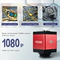 thumbnail image 5 of YIZHAN Digital Microscope Camera 13MP 1080P HDMI VGA Industrial Microscope with 150X Zoom C-Mount Lens Foldable Stand LED Ring Light for Electronics Inspection Repair Watch Coin Microscope, 5 of 9