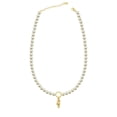 thumbnail image 3 of LuLiaMenton 3PCS Faux Pearl Necklace Gold Plated Seahorse Dolphin Pendant Ocean Summer Jewelry for Women, 3 of 6