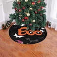thumbnail image 2 of FMSHPON Cartoon Halloween Ghost Bat Xmas Christmas Tree Skirt Stand Mat for Holiday Party Decoration Indoor Outdoor 36 inches, 2 of 3