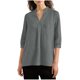thumbnail image 4 of TaTaai Women's 3/4 Sleeve Printed Top, Casual Loose Style, Smocked Cuffs, Soft Fabric, Versatile for Spring Winter Dating Wedding Vacation Gift, 4 of 8