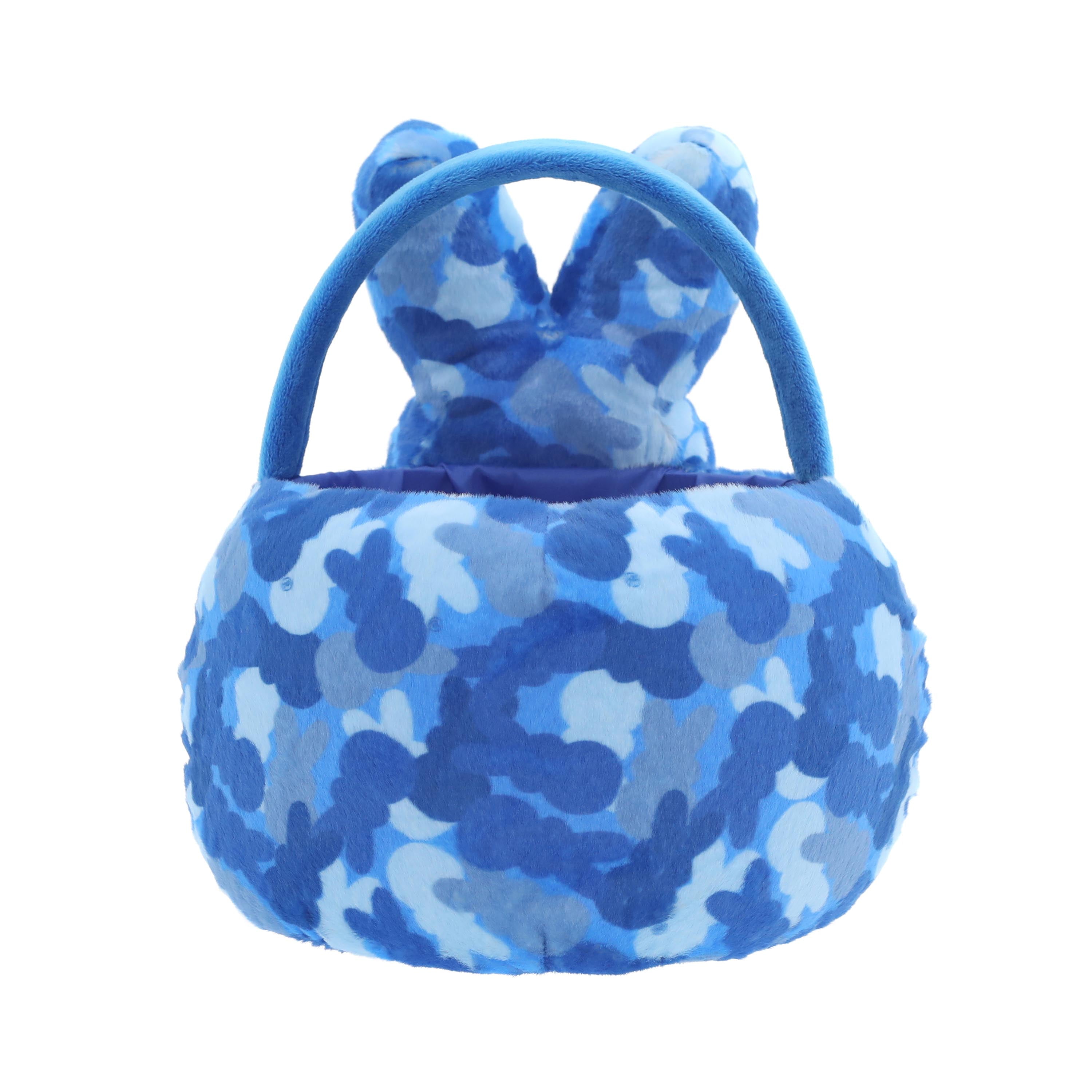 PEEPS® Bunny Blue Camo Plush Easter Basket