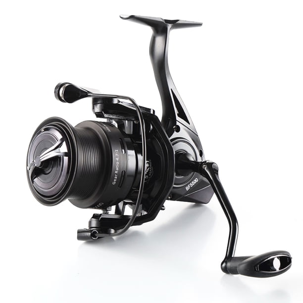 Costilla 5+1 Rojas de Bolas Carrete de Pesca Caballero de Metal Eje Principal de Acero inoxidable 4.7: 1 Carrete Giratorio de Engranjeje