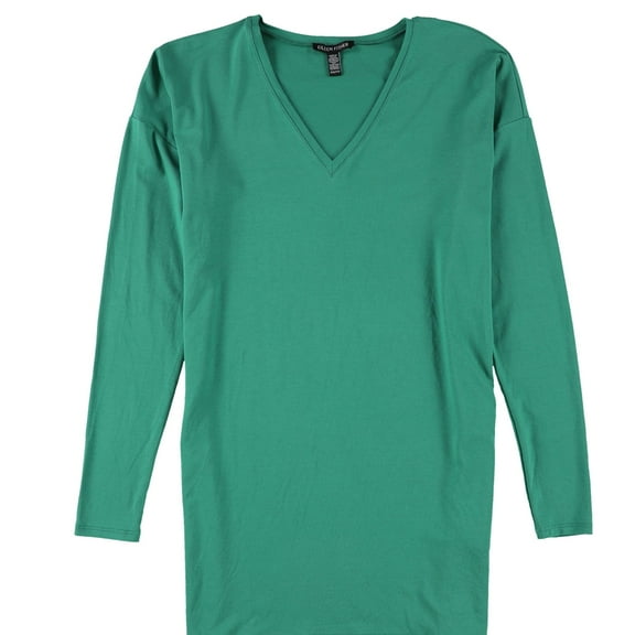 Eileen Fisher Womens Solid Pullover Blouse, Green, XX-Small