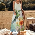 thumbnail image 2 of Flower Hummingbird Fine Art Sleeveless Dress Summer Dress Woman 2025, 2 of 7