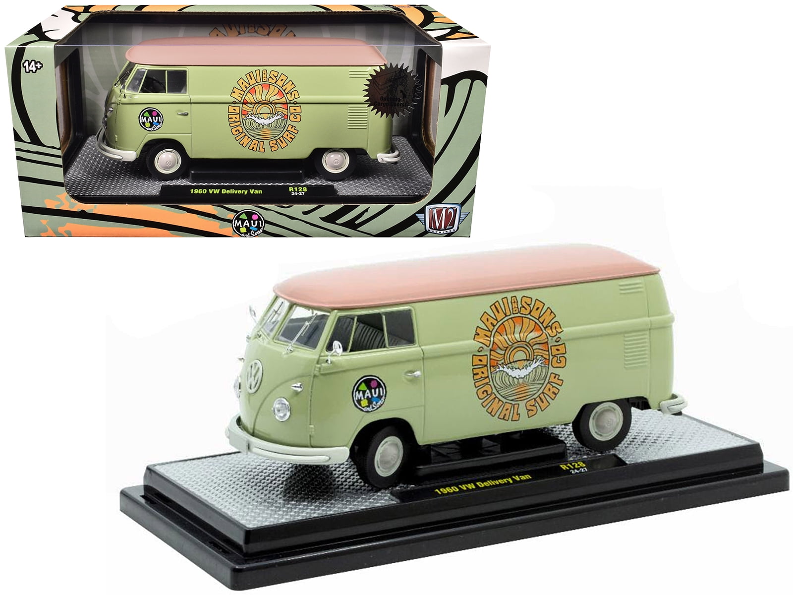 1960 Volkswagen Delivery Van Blue Metallic w/White Top 