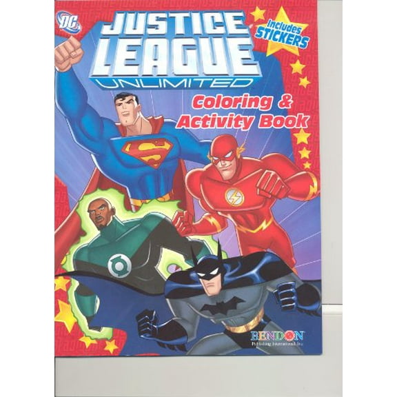 Pre-Owned Justice League Unlimited Coloring & Activity Book (Includes Stickers) Paperback