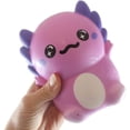 thumbnail image 2 of 1 Large 6" Axolotl Random Color Slow Rise Squishy Toys - Memory Foam Party Favors, Fidgets, Prizes, OT (RANDOM COLOR), 2 of 8