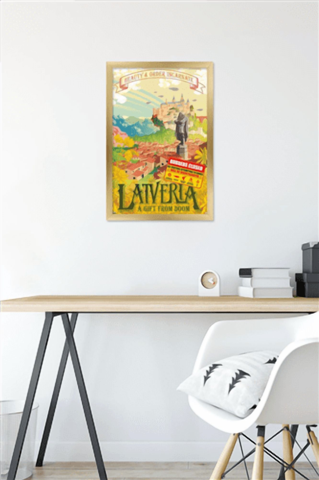 Marvel: Hero Lands - Latveria Wall Poster, 14.725" x 22.375" Framed