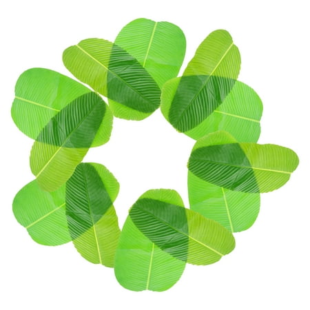 

HOMEMAXS 6pcs Decorative Table Mats Creative Leaf Designed Placemats Dish Mats (Green)