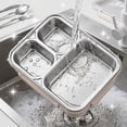 thumbnail image 2 of Stainless Steel Bento Box Lunch Container with Lid, 3 Separate Compartment, BPA-free Drop-proof Food Grade Dishwasher Safe Reusable Container for Meal Prep Home Travel Office Adults, 2 of 6