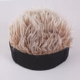 thumbnail image 2 of Gorro de pelo falso BuyWeekMX diadema peluca hombre algodón visera, 2 of 5