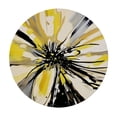 thumbnail image 4 of WYYP Abstract Brush Strokes Round Tablecloth 100% Polyester Fiber with Elastic Edge White, 4 of 8