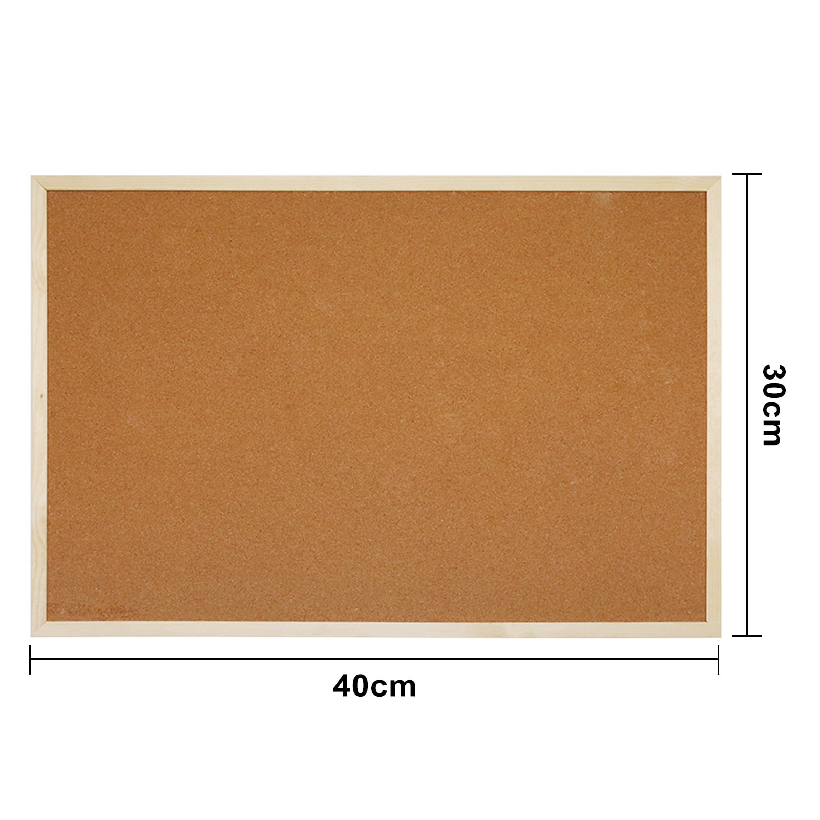 Sylvtty 1 Set Cork Bulletin Board Durable Multipurpose Wood Frame Cork Board for Notes Messages Pictures Memos