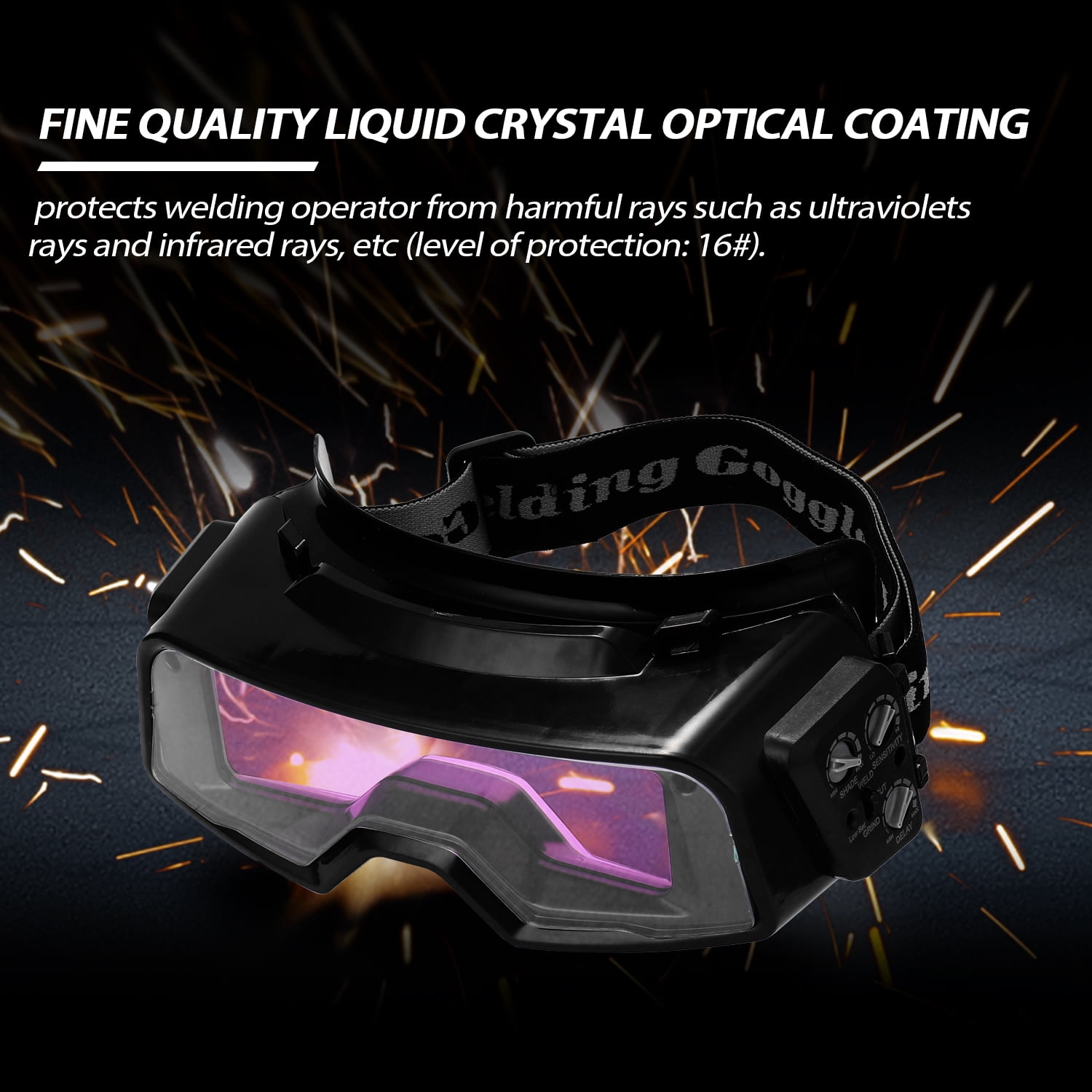 Pinnaco Auto Darkening Welding Goggles, TIG MIG MMA Professional Weld Glasses, Multifunction Utility Tool for Welding