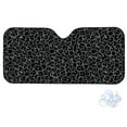 thumbnail image 2 of Xoenoiee Black Leopard Print Car Sun Shade for Front Windshield, Fold Sunshade Sun Visor Protector, Auto Window Sunshade Universal Fit Cars SUV Truck, 2 of 7