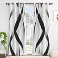 thumbnail image 5 of Tchckioa Blackout Curtains for Living Room,42x84 Inch Geometry Lines Grommet Drapes,2 Panels, 5 of 6