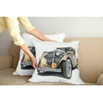 thumbnail image 2 of Ambesonne Cars Throw Pillow Cover 2 Pack, Vintage Vehicle Hand Drawn, 24", Eggshell Grey, 2 of 5