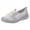 Grey, variant on Womens Orthopedic Walking Shoes - Lightweight Slip On Breathable Low Top Non Slip Casual Hiking Sneakers