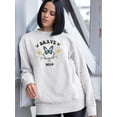 thumbnail image 2 of Wild Butterflies And Daisies Sweatshirt Women -Image by Shutterstock, Female 4X-Large, 2 of 4