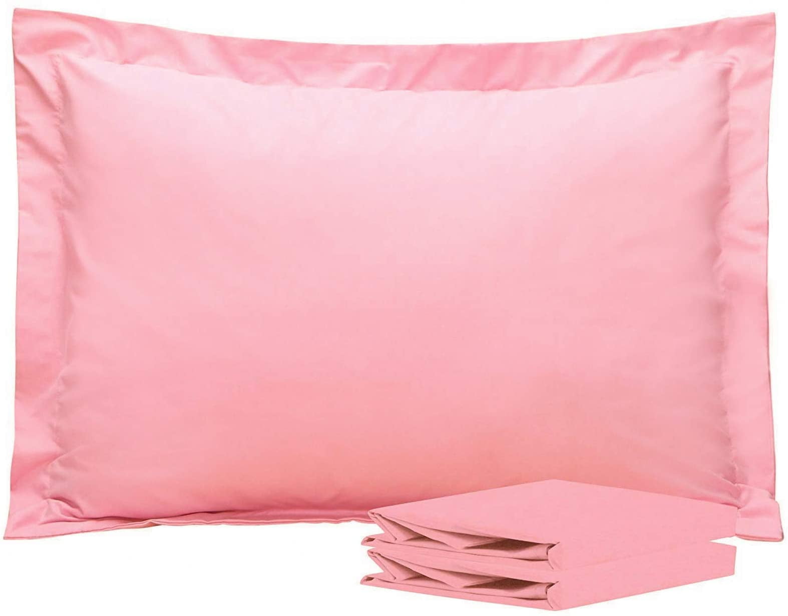 Standard Pillow Shams, Set of 2, 100 Brushed Microfiber, Soft and Cozy, Wrinkle, Fade, Stain