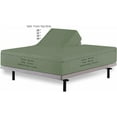 thumbnail image 4 of 4 Piece Split Head California King Sheets Sets for Sleep Number Adjustable Beds - 800 TC 100% Cotton Split Top Cal-King Sheets 36" Flex Head, Fits 15" Deep Mattress - Sage Solid, 4 of 8