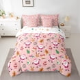 thumbnail image 2 of Manfei Christmas Santa Claus 7 Pieces Bedding Comforter Set,Kawaii Xmas Reindeer Full Bedding Set,Happy New Yaer Fitted Sheet Flat Sheet For Girls Boys,Microfiber Bedroom Decor Reversible, 2 of 8