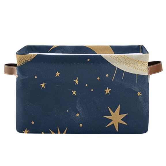 Whimsical Sun and Moon Storage Bins Baskets With Handles Storage Box Clothes Organizer Organization Toys