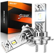 Sealight H7 LED Bulbs, 22000 Lumens 600% Brighter 6500K Cool White, 1:1 Size H7 LED Light Bulbs