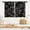 Black Floral, variant on Teal Floral Kitchen Window Curtain Panels Short Small Cafe Mini White Flower Rustic Farmhouse Daisy Decorative Drapes Rod Pocket 27.5x39 Inches Bathroom Bedroom Home Set for Living Room Decor