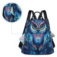 thumbnail image 5 of FORMRS Women's Travel Backpack Purse Anti-Theft Hidden Pockets Casual Shoulder Bag, Blue Owl Pattern, 5 of 7
