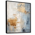 thumbnail image 2 of Designart "Nordic Gold And Beige Elegance IV" Scandinavian Floater Framed Canvas Prints, 2 of 5