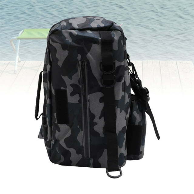 Fishing Tackle Backpack,Fishing Shoulder Storage Bag with Rod Gear Holder for Outdoor